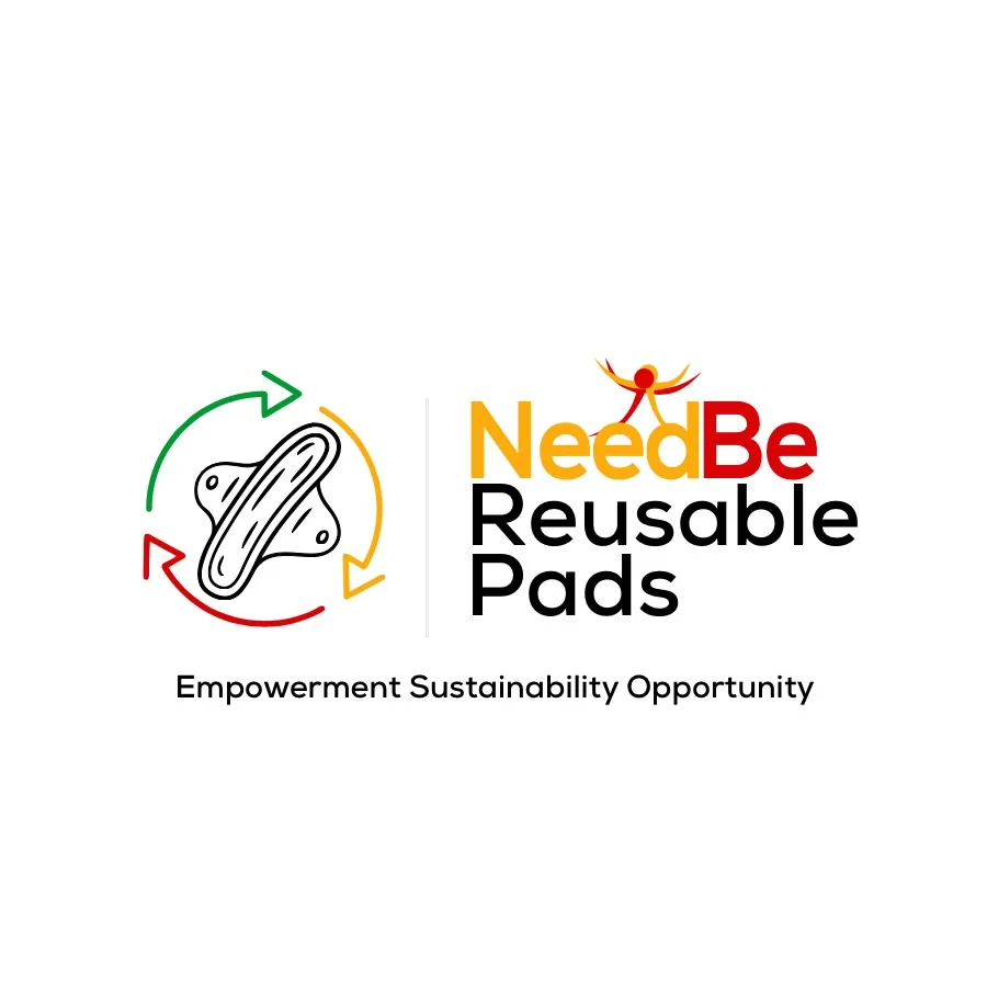 Ghanaian seamstress handcrafting NeedBe Reusable Pads in the workshop